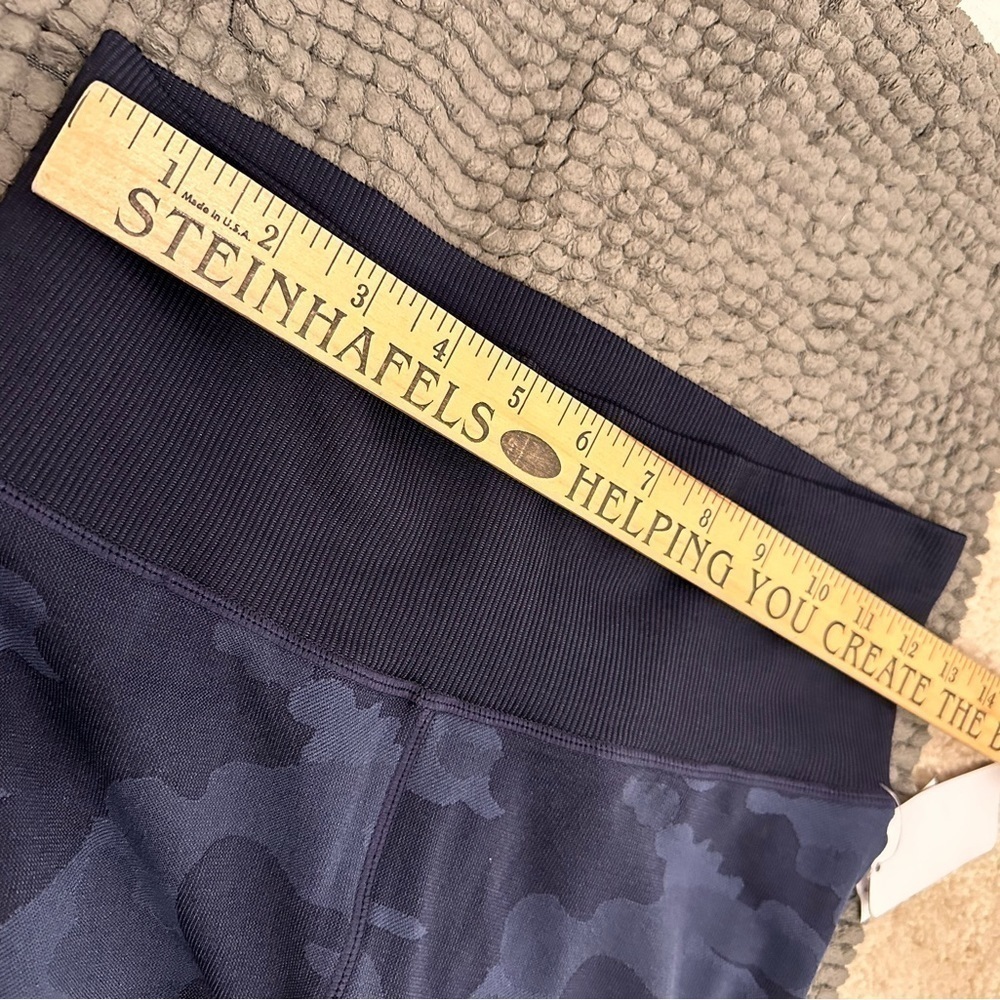 Splendid Studio Navy Blue Camouflage Ankle Heigh Leggings Camo Women’s Small - Picture 10 of 10
